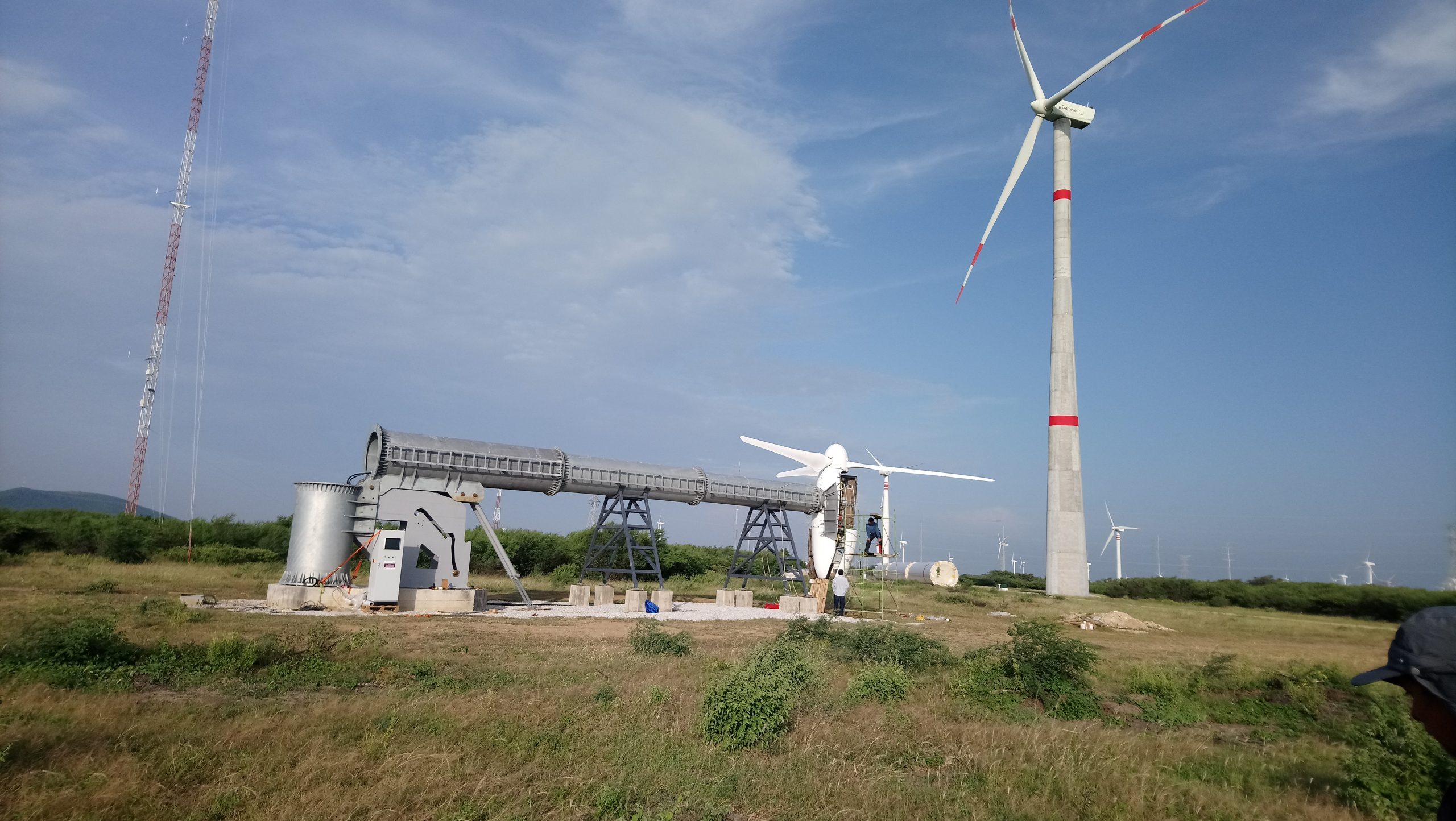 Turbina eólica no México – Laboratório de Teste Expansível